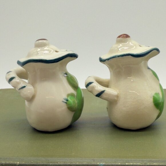 Vtg Miniature Ceramic Jug Cactus Salt Pepper Shakers Made in Japan Southwest - Picture 4 of 9